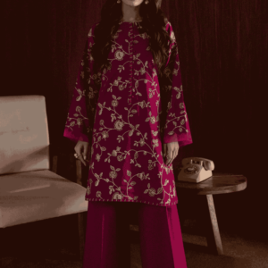 2-Pc Embroidered Dress